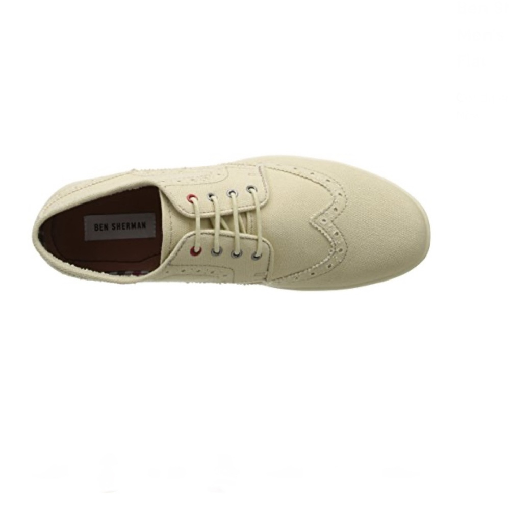 Ben‎ Sherman Nick Canvas Wingtip Men's Cream Casual Shoes Sz 9 - Picture 10 of 10